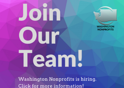 Washington Nonprofits is hiring!