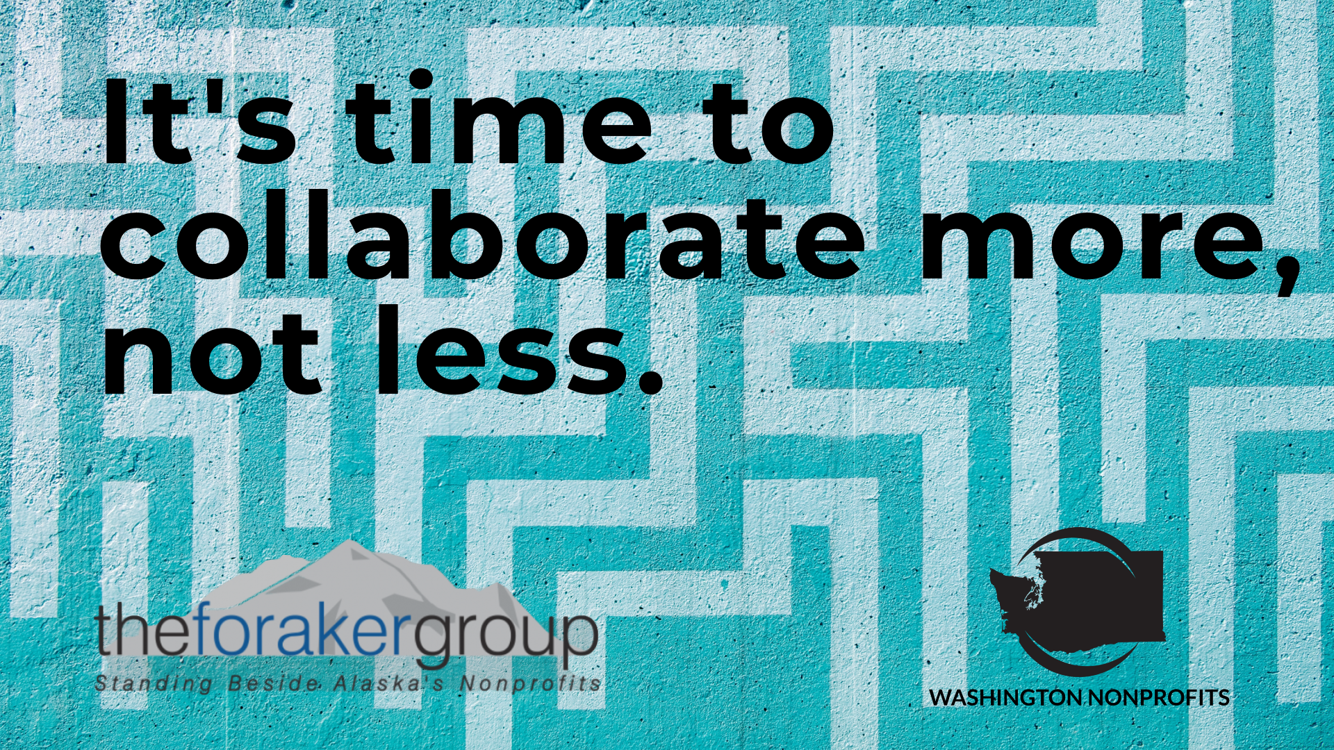 It's time to collaborate more, not less.