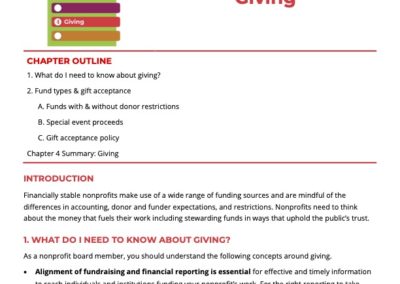 Chapter: Giving – Guide