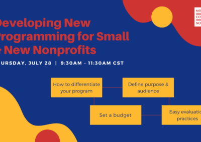 ONLINE: Developing New Programming for Small and New Nonprofits