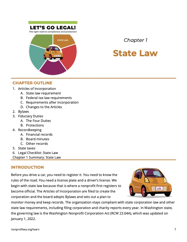 Chapter Guide: State Law