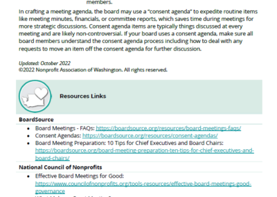 Board Meeting Agenda Resource
